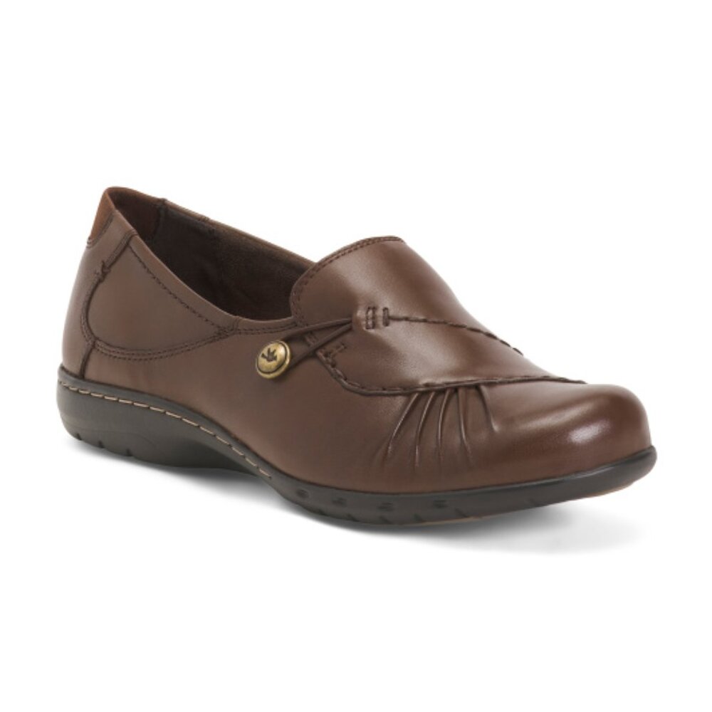 COBB HILL ROCKPORT Wide Leather Paulette Comfort Loafers